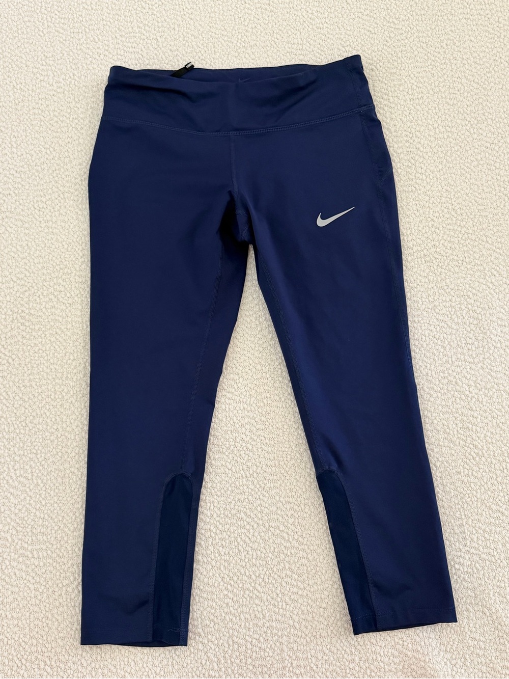 Women’s nike Dark Blue Athletic Leggings with Reflective Swoosh